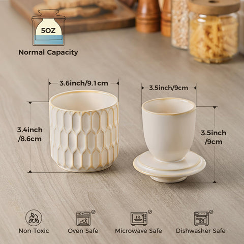 ArteBake butter crock ceramic glaze emphasizes durable, easy-care design.