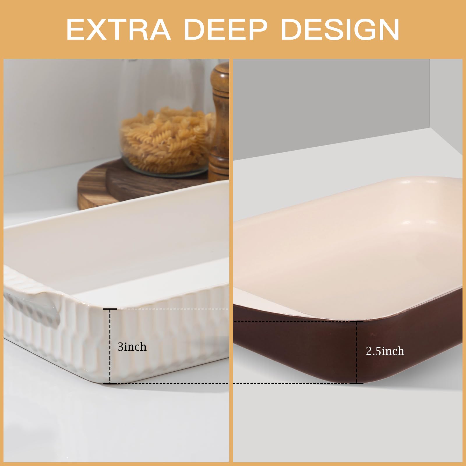 ArteBake large oven-safe baking pan for family meals.