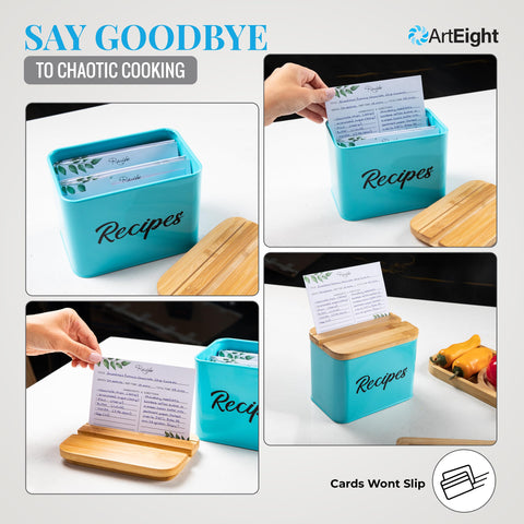 ArtEight lid-slot feature holds recipes or phone for hands-free viewing