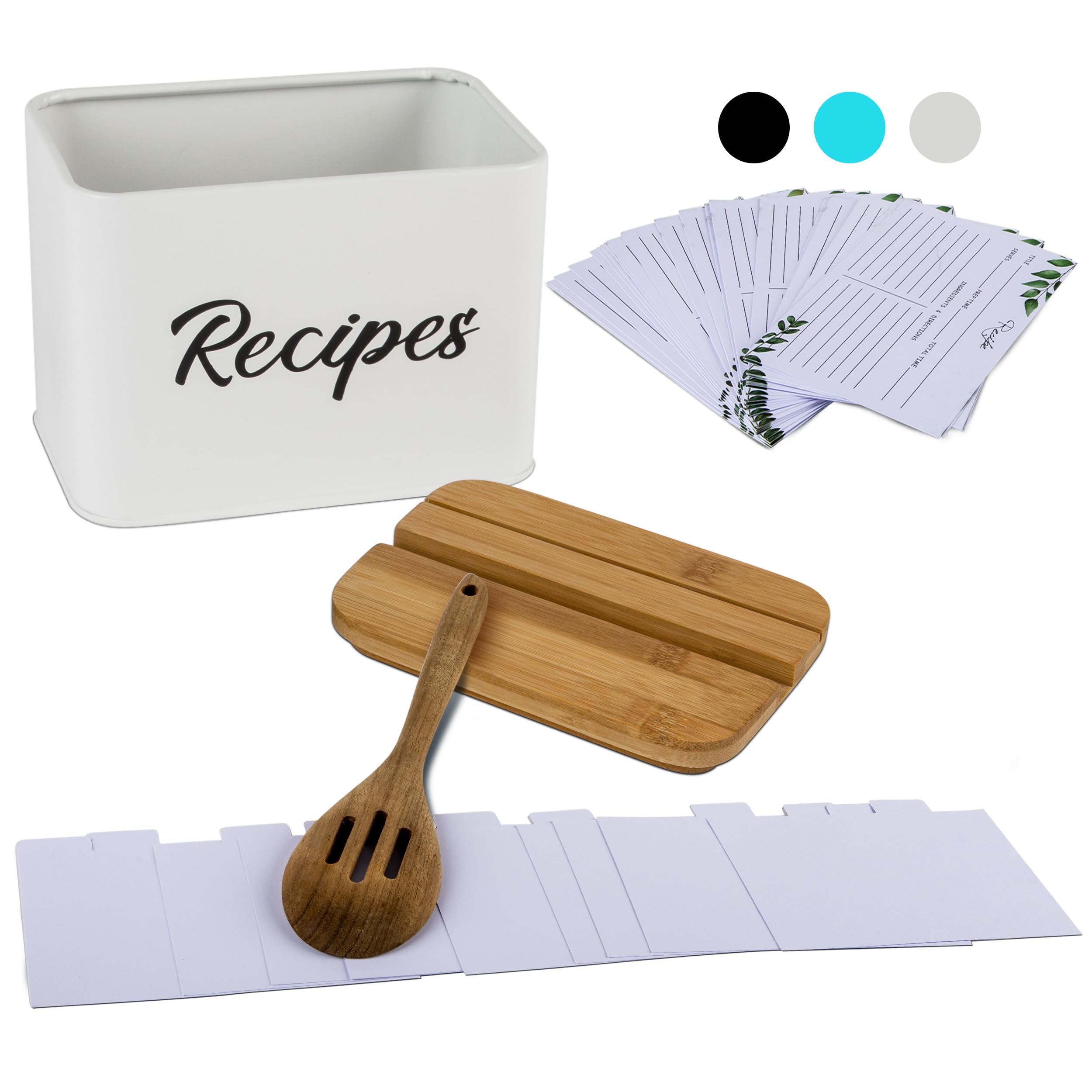 ArtEight bamboo lid closeup highlights the natural lid with slots for propping recipes.