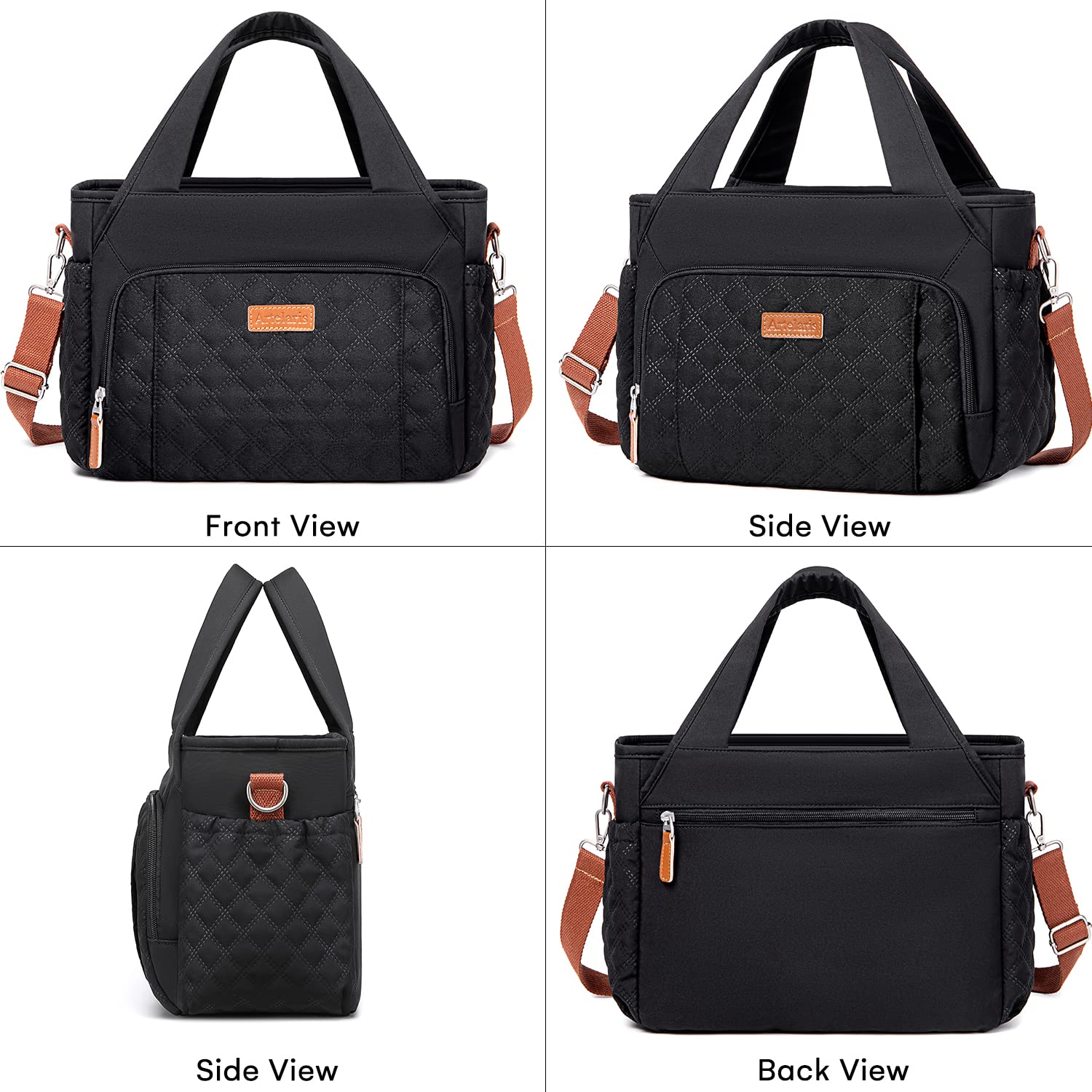 Artelaris insulated lunch bag 15 liter capacity for work or travel.