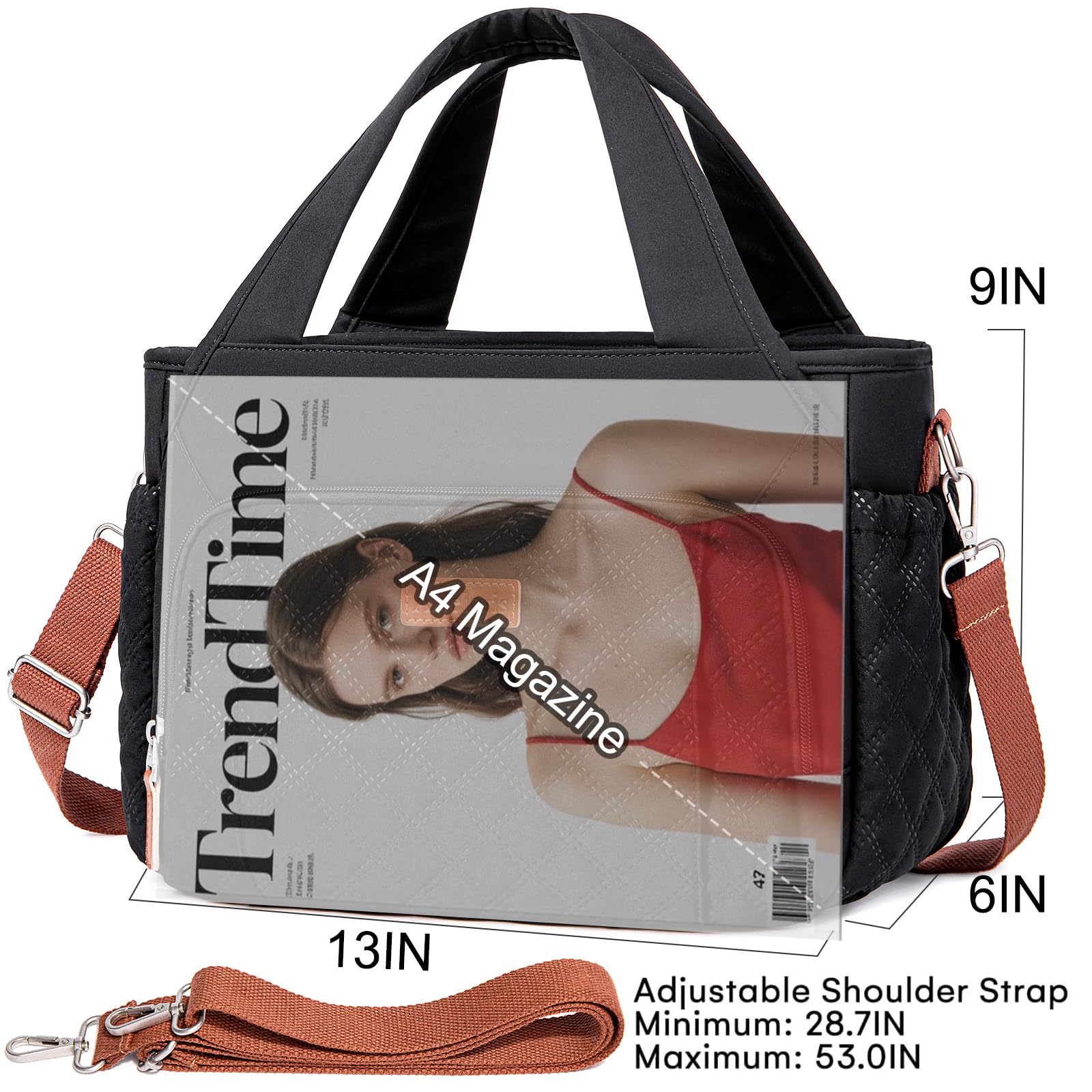 Artelaris insulated lunch bag stain resistant Oxford fabric for easy cleaning.