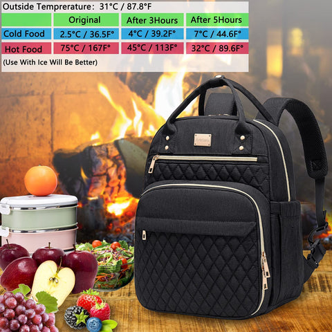 Artelaris lunch backpack outer pocket for quick utensils or notes on the move.
