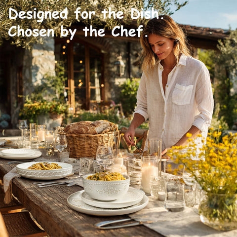 Artena dishwasher, oven, and freezer safe plates for versatile kitchen life