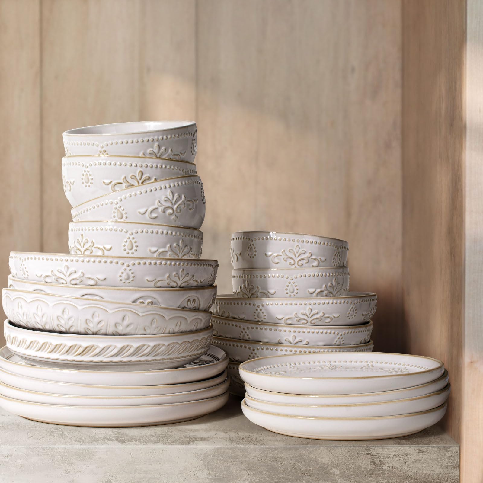 Artena handcrafted embossment texture adds unique surface detail