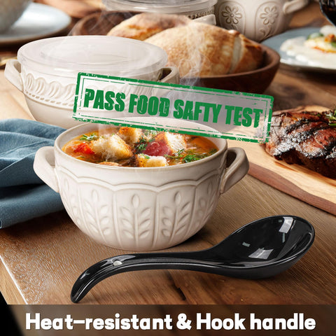 Artena non-slip hook-end keeps spoons in place on bowls and tables.