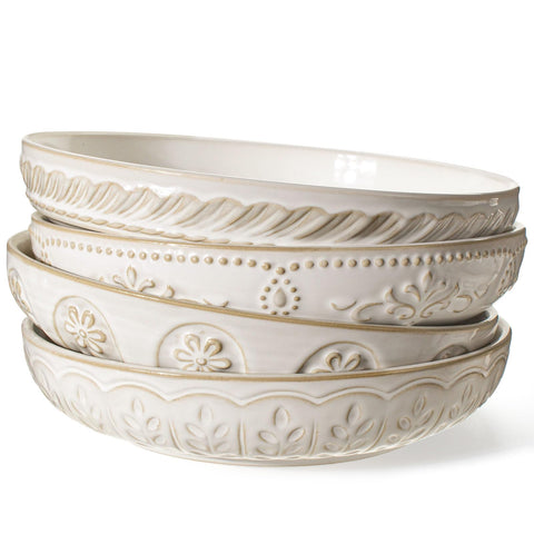 Artena pasta bowls set with 50oz capacity for generous portions.
