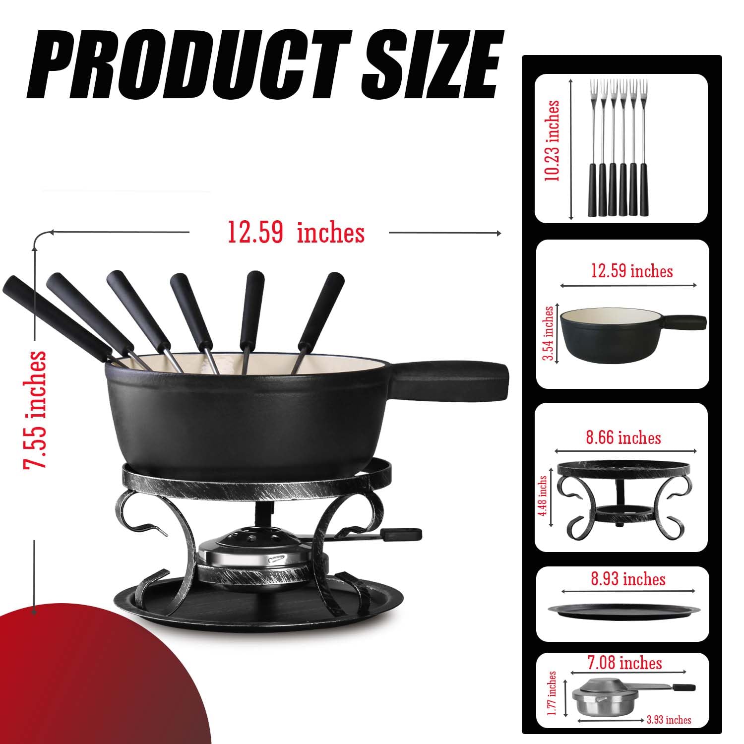 Artestia cheese fondue melts smoothly with even heat distribution.