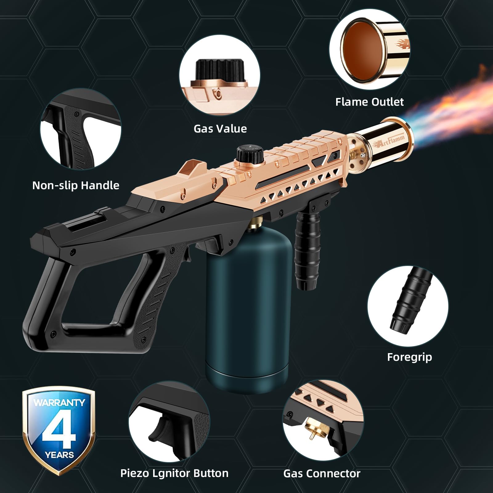 ARTFLAMM dab attachment torch use for concentrates and precision control