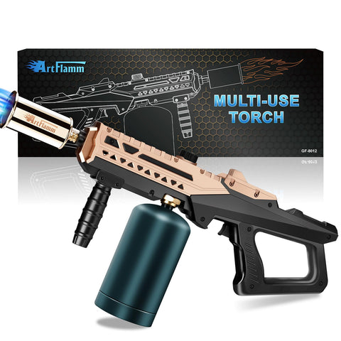 ARTFLAMM Flame Thrower Gun angled view showing precise searing capability