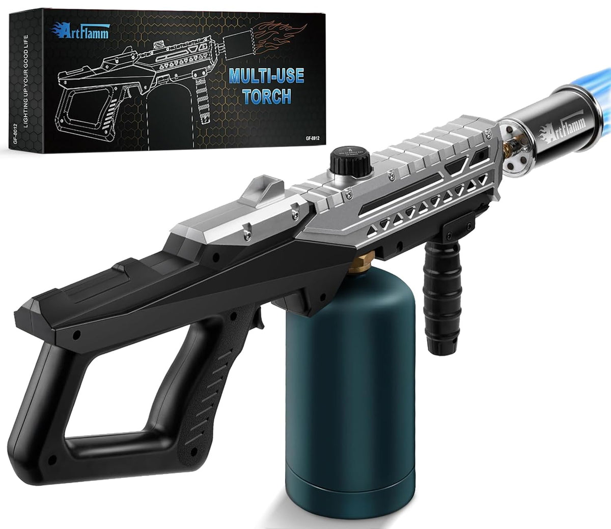 ARTFLAMM Grill Torch Gun flame ignition for quick charcoal lighting and fast preheat
