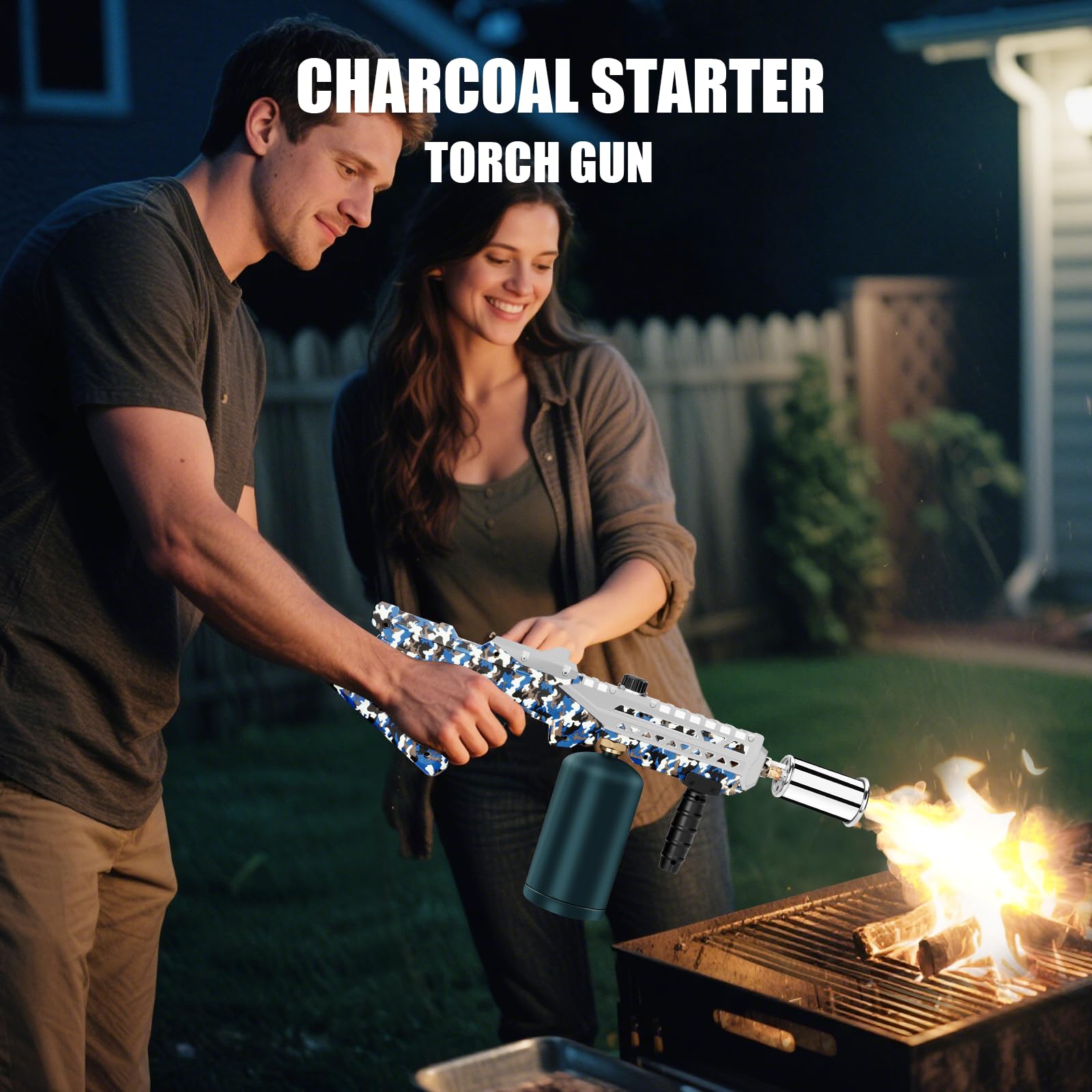 ARTFLAMM propane gun torch adjustable flame for precise cooking control.