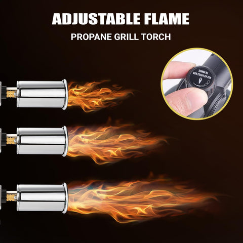 ARTFLAMM propane gun torch for culinary finishing of steaks and desserts.