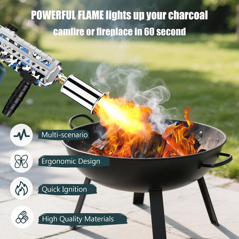 ARTFLAMM propane gun torch with piezo ignition for quick, safe lighting.