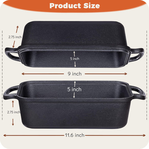 Articasting elegant loaf pan yields even bake and artisan texture.
