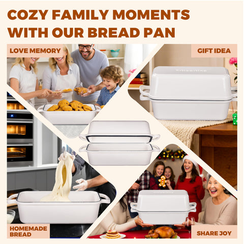 Articasting large bread pan for home bakers seeking crisp crusts.