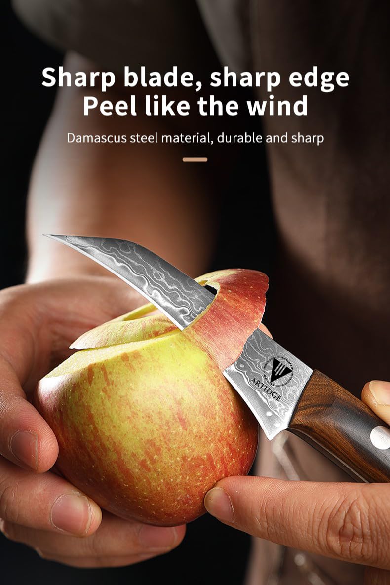 ARTIDGE corrosion-resistant blade resists stains for daily tasks.