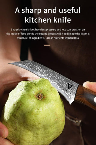 ARTIDGE full-tang construction provides balanced control during prep.
