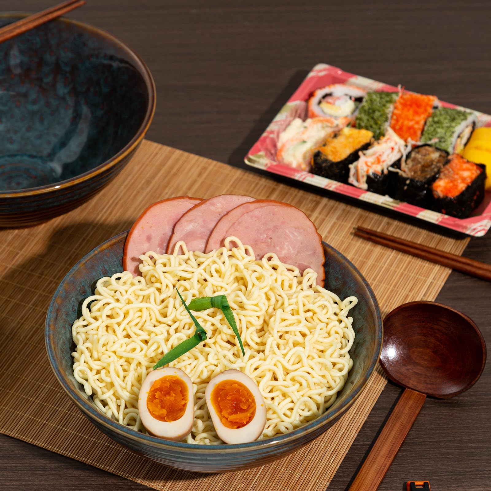 ArtifexCeram Verdigris glaze enhances table presentation during family dinners