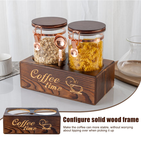 Artiform countertop setup offers stylish, practical coffee storage.