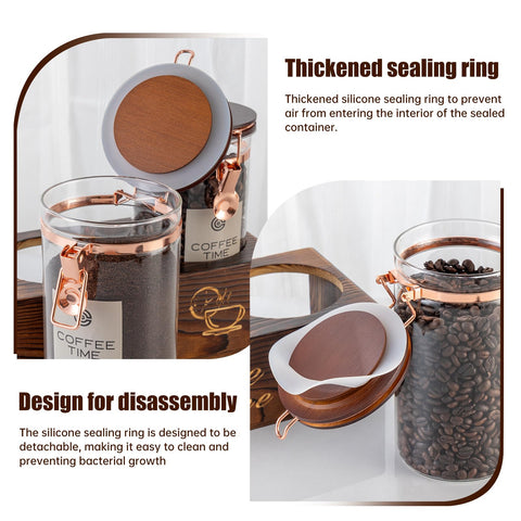 Artiform wooden frame with fire-burn finish adds vintage kitchen charm.