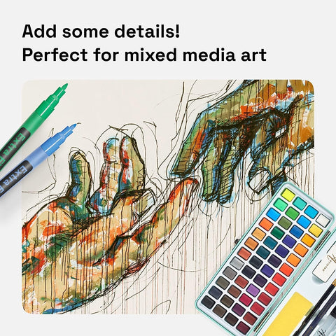 Artistro metal marker for sleek accents on metal surfaces.