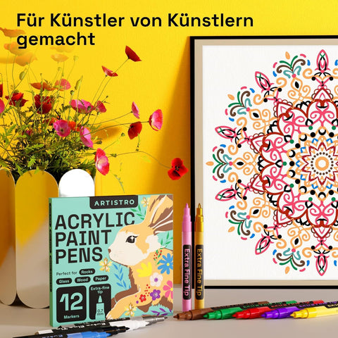 Artistro wood markers for signs and crafts with opaque, vivid color.