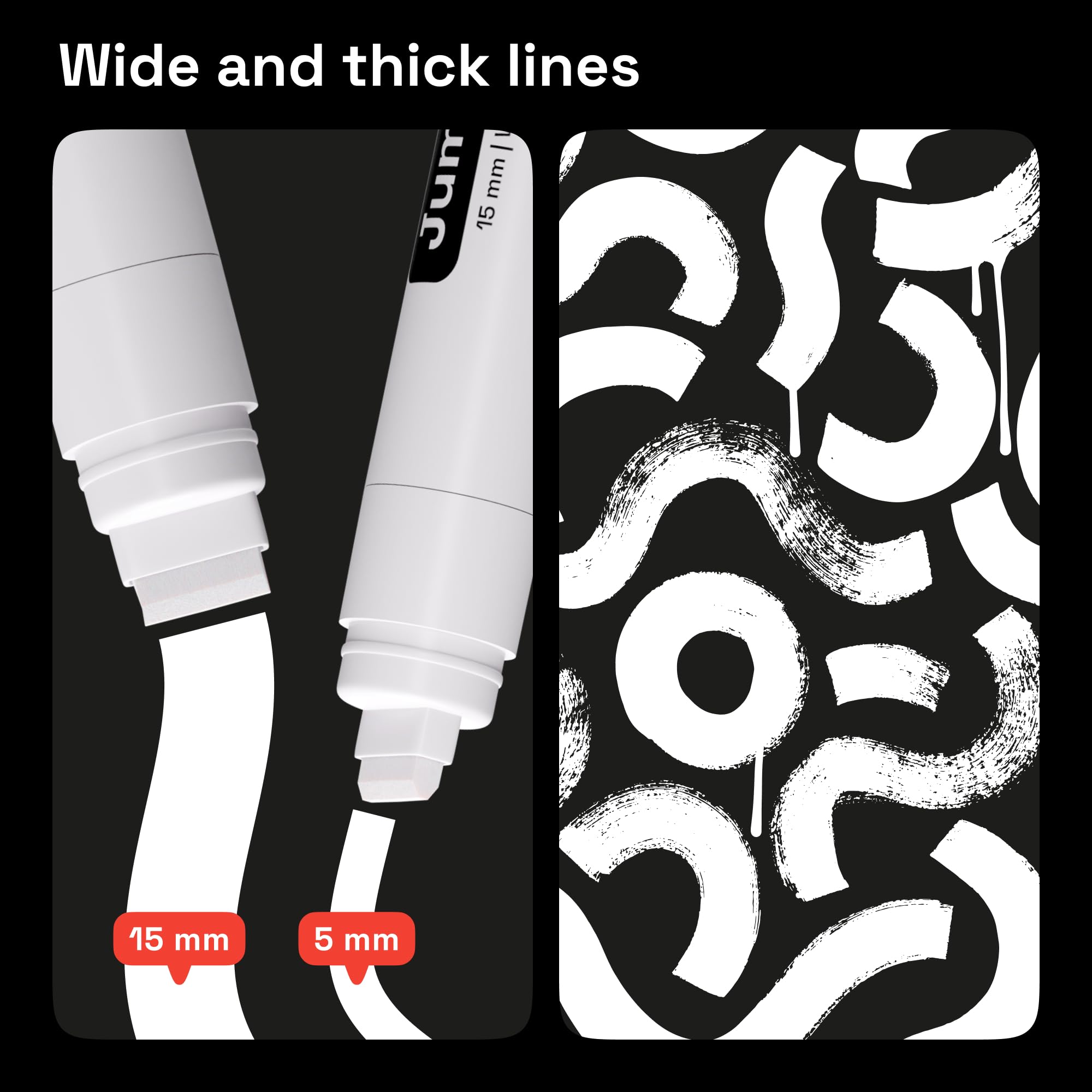 ARTISTRO 5 white paint pen for rock painting creates durable, high-contrast designs.