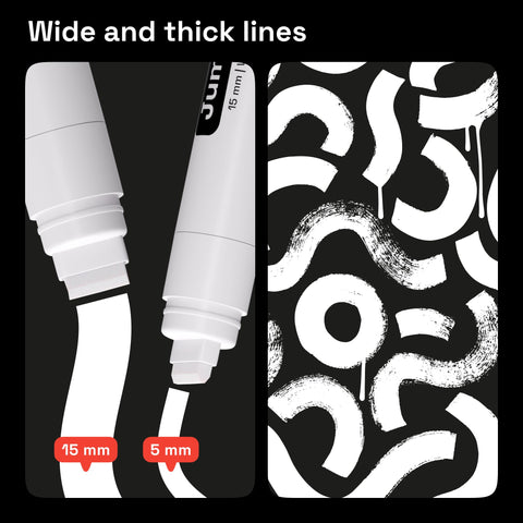 ARTISTRO 5 white paint pen for rock painting creates durable, high-contrast designs.