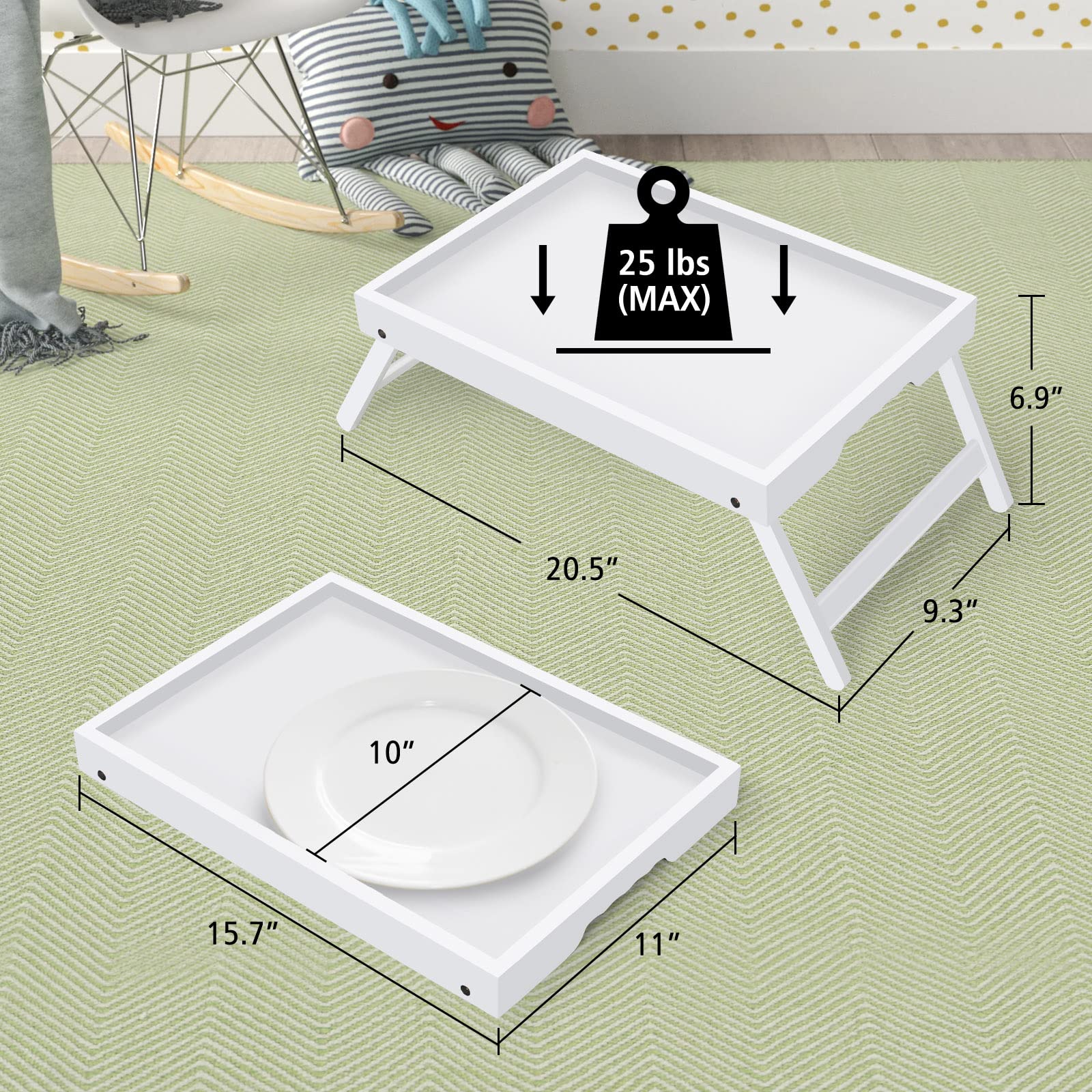 Artmeer ergonomic carrying handles facilitate easy transport between rooms.