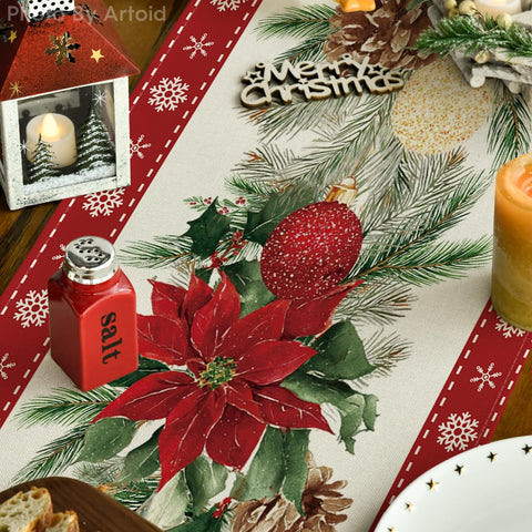 Artoid Mode 100% polyester table runner offers soft texture and durability.