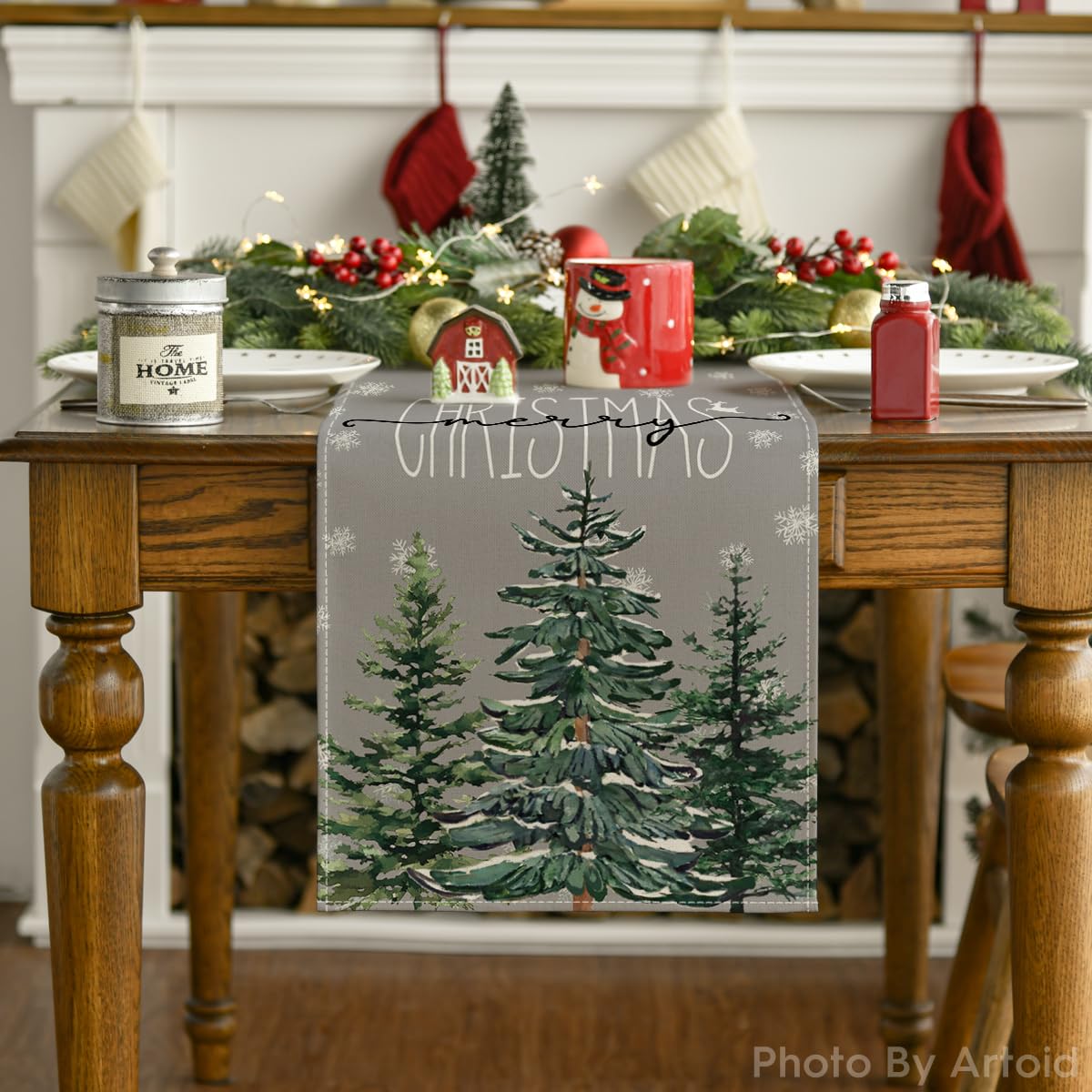 Artoid Mode 13x120 inch table runner fits large tables beautifully