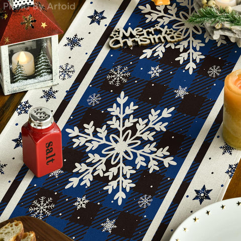 Artoid Mode 13x36 table runner fits small dining tables.