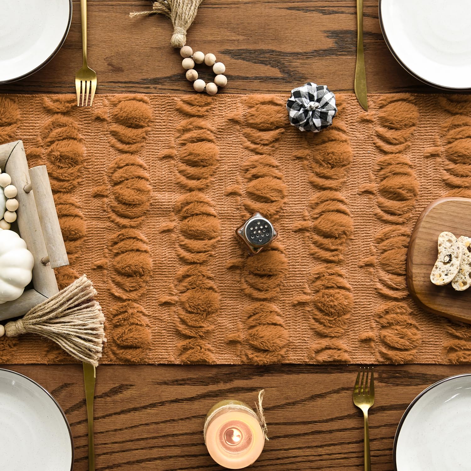 Artoid Mode 13x72 table runner for dining tables adds color and warmth to everyday meals