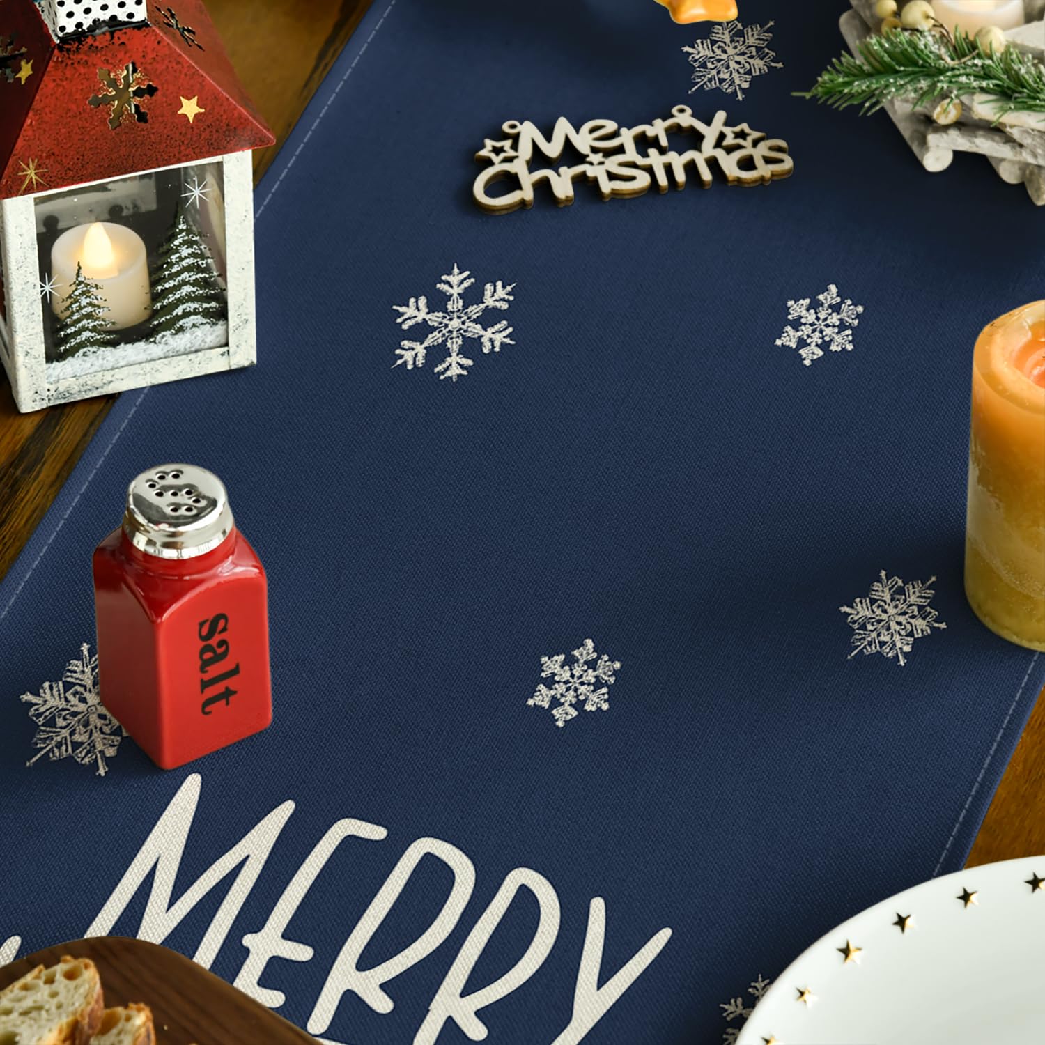 Artoid Mode 13x72 table runner fits rectangular tables for 4-6 guests.
