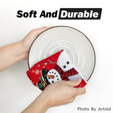 Artoid Mode absorbent dish towel in use for quick drying.
