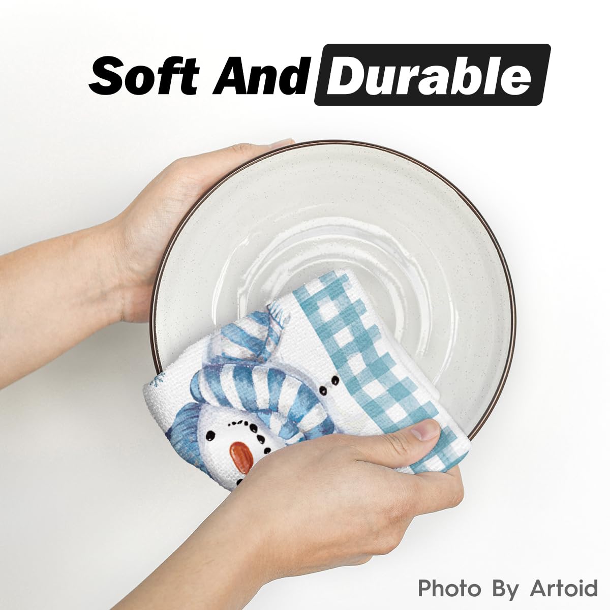 Artoid Mode highly absorbent towels ready for scrubbing and drying tasks around sinks and counters.