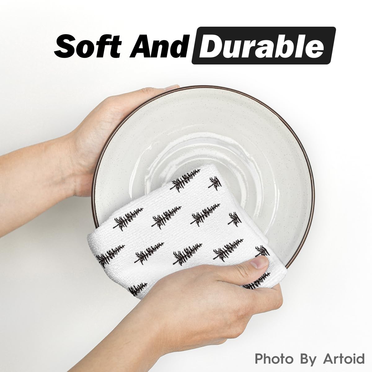 Highly absorbent and machine washable for repeated holiday kitchen tasks