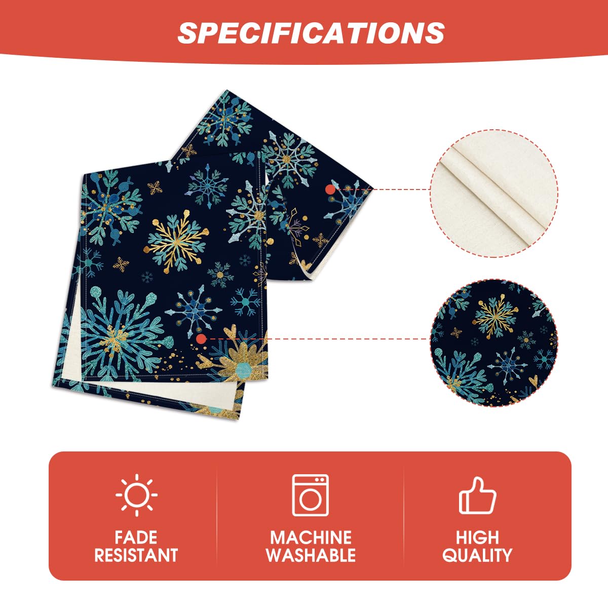 Artoid Mode easy-care table runner ready for frequent use.