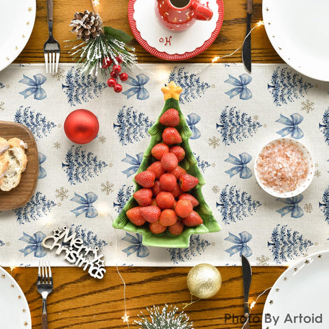 Artoid Mode bright color pattern runner adds flair to meals and celebrations