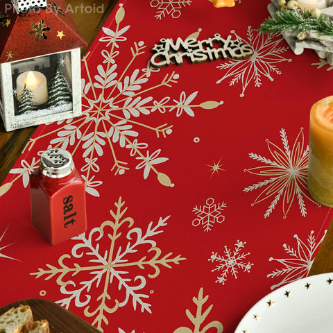 Artoid Mode bright, colorful holiday table runner for celebrations and everyday dining.