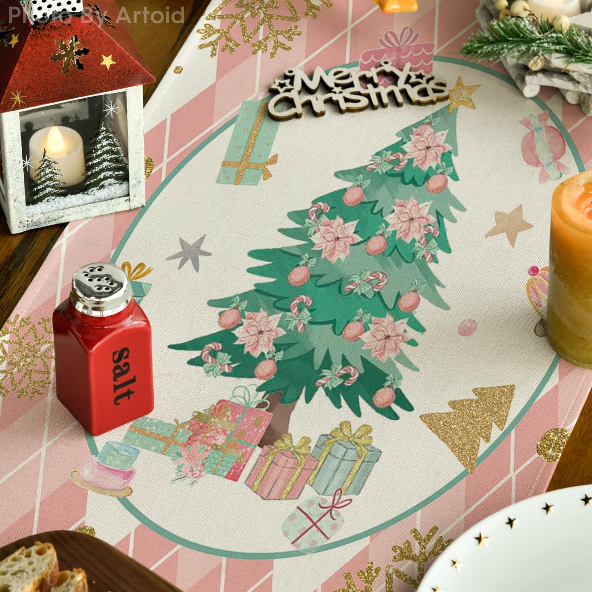 Artoid Mode 13x72 inch runner protects surfaces during meals