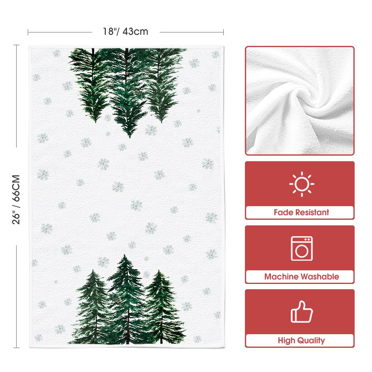 Artoid Mode Christmas decor towels add festive charm to the countertop.
