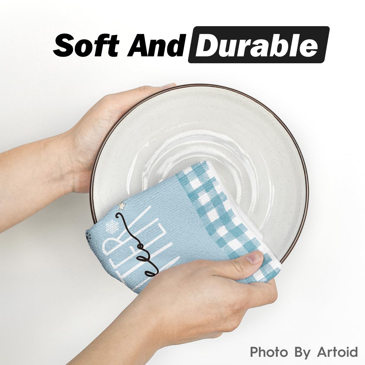 Artoid Mode 18x26 towels are machine washable and durable for busy kitchens