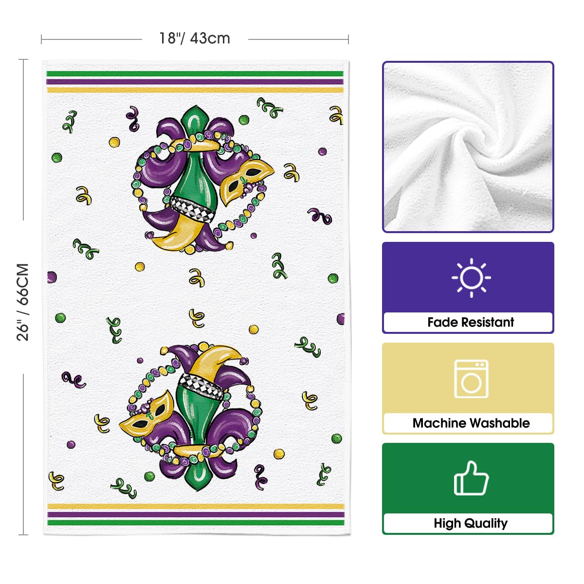 Artoid Mode colorful kitchen decor towel adds decorative flair.