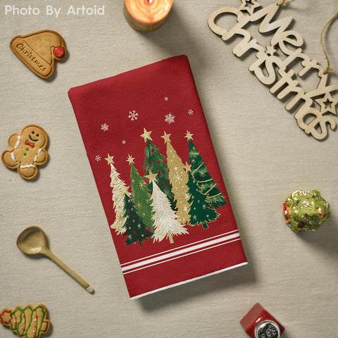 Artoid Mode colorful kitchen towels offer durable, machine-washable cleaning