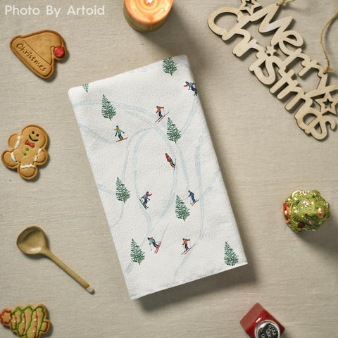 Artoid Mode colorful pattern towel brightens kitchen while absorbing moisture.