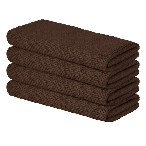 Artoid Mode dark coffee dish cloths with 13x28 inch size for quick drying and gentle cookware care.