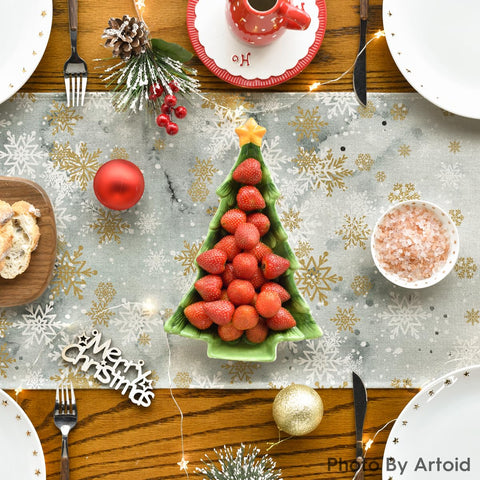 Artoid Mode durable 100% polyester runner protects tabletops.
