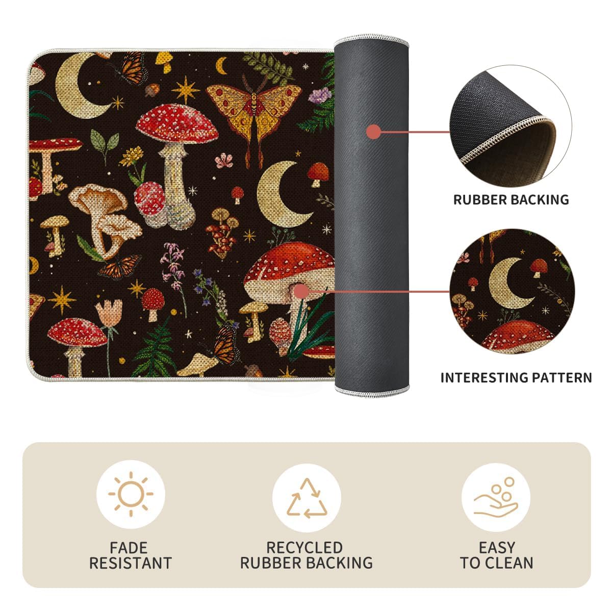 Artoid Mode durable, stain-resistant mats easy to clean after daily kitchen use.